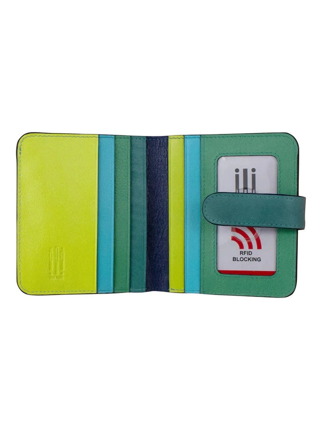 Wallet Small Bifold Serenity Multi Leather RFID Blocking 7301