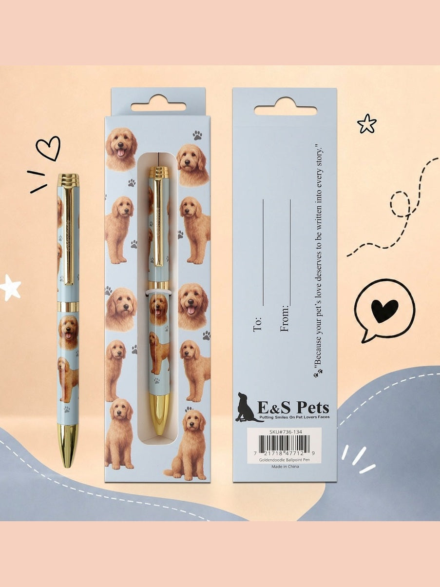 Pen Ball Point Golden Doodle Gift Boxed 736-134