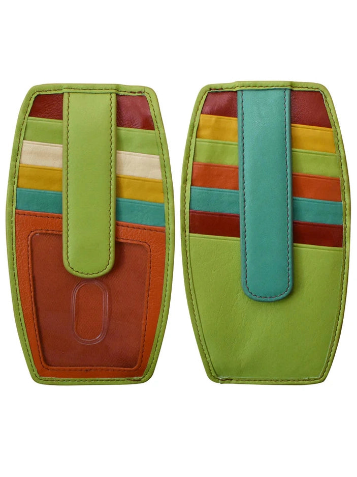 Credit Card Holder Double Sided Citrus Leather RFID Blocking 7804