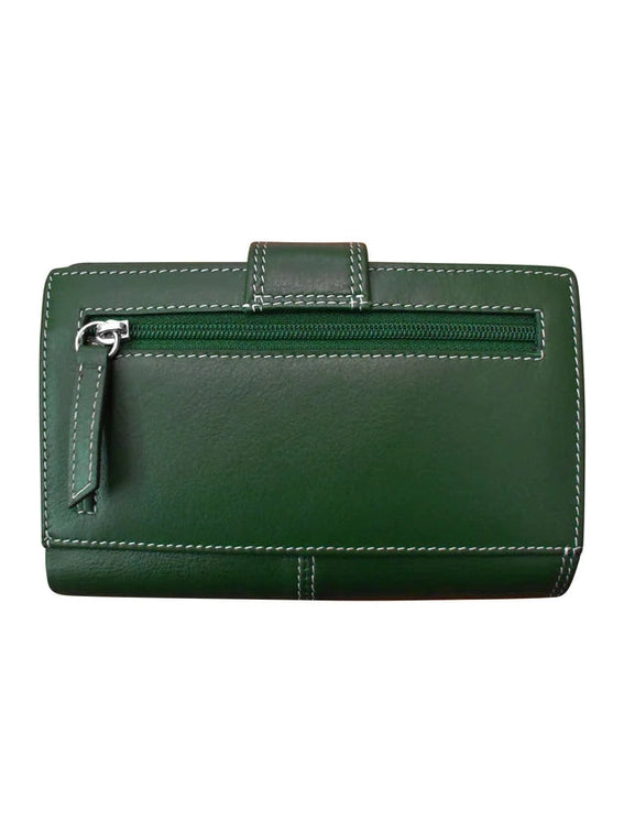 Midi Wallet Hunter Green Leather 7826