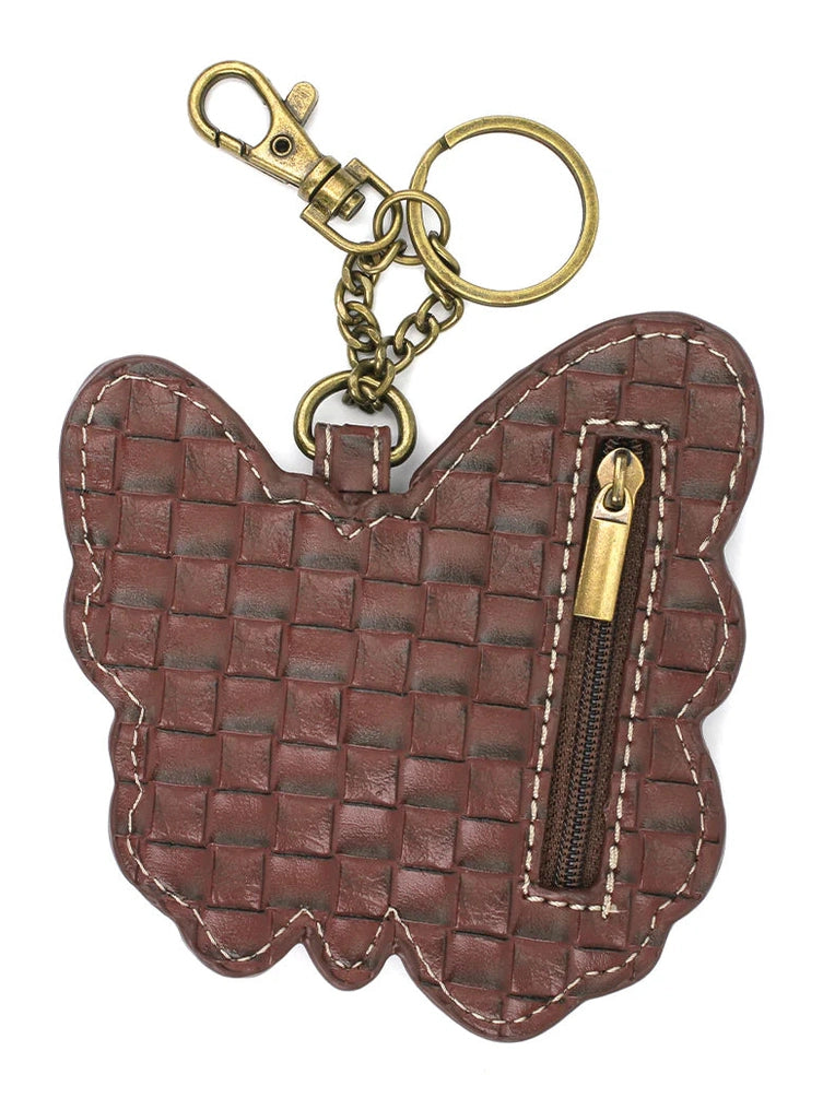 Coin Purse / Key Fob Orange Monarch Butterfly 806Mbo