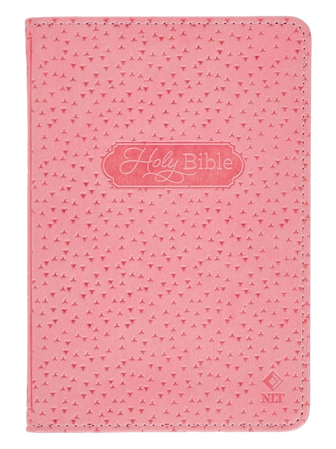 Book Bible Infant New Testament Pink Faux LeatherBNLT06