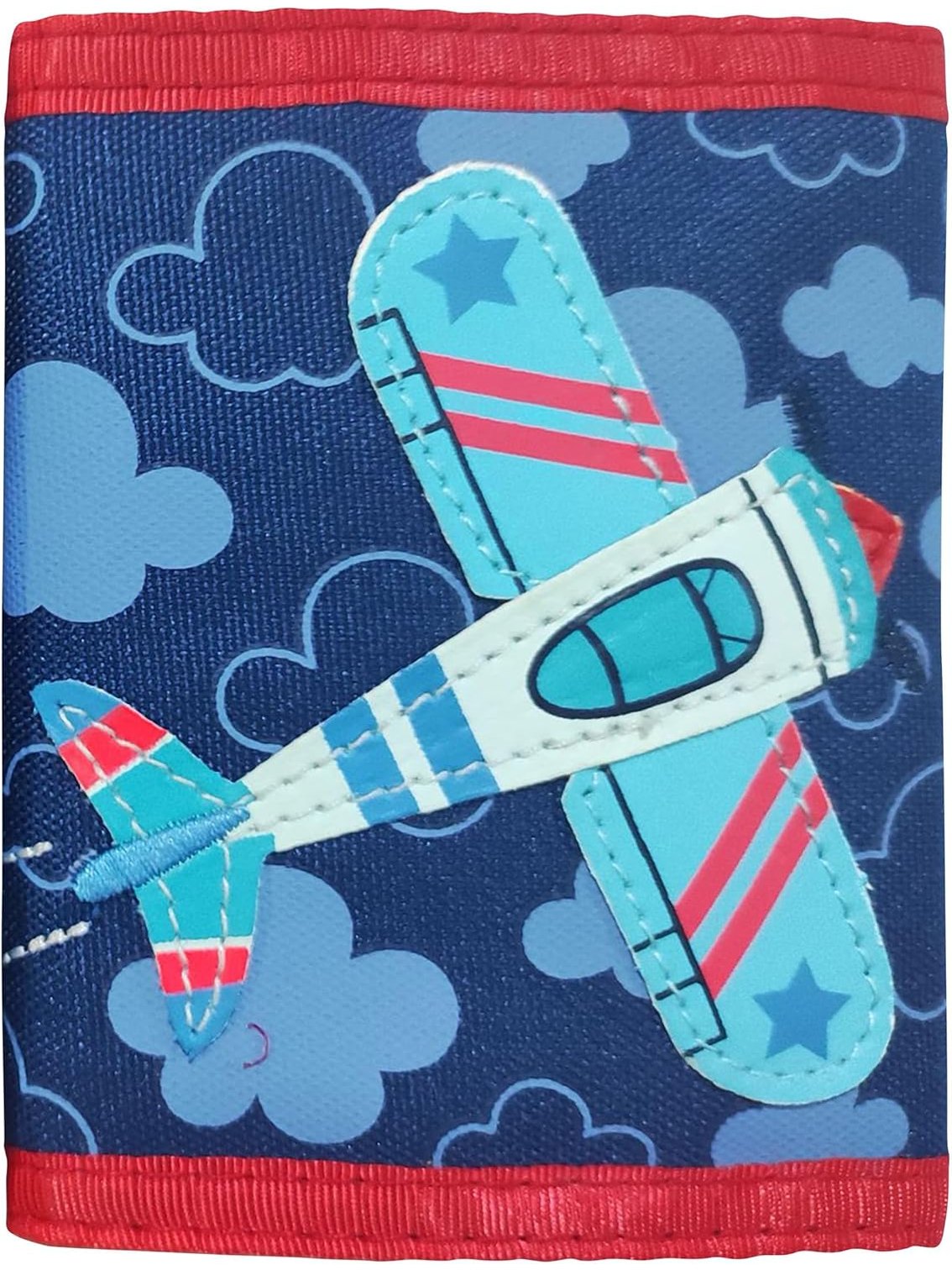 Wallet Blue /Red Airplane Children's Sj-5201-62A