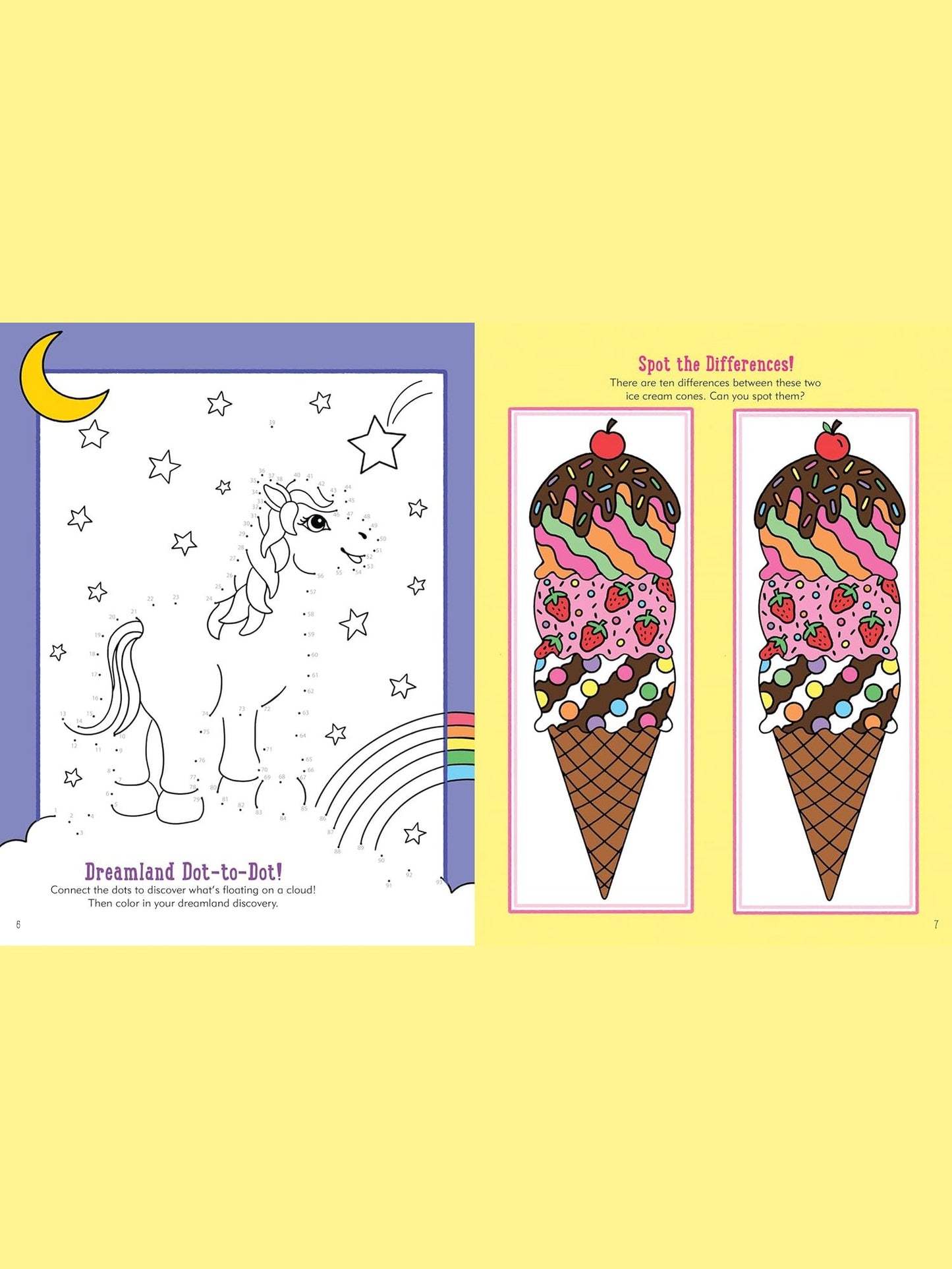 Activity Book Unicorn Children's 34404