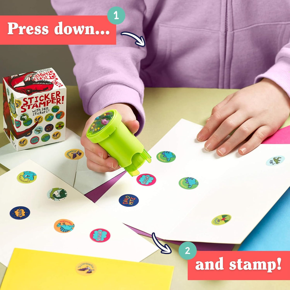 Dino Sticker Stamper w160 Stickers Children's 213268