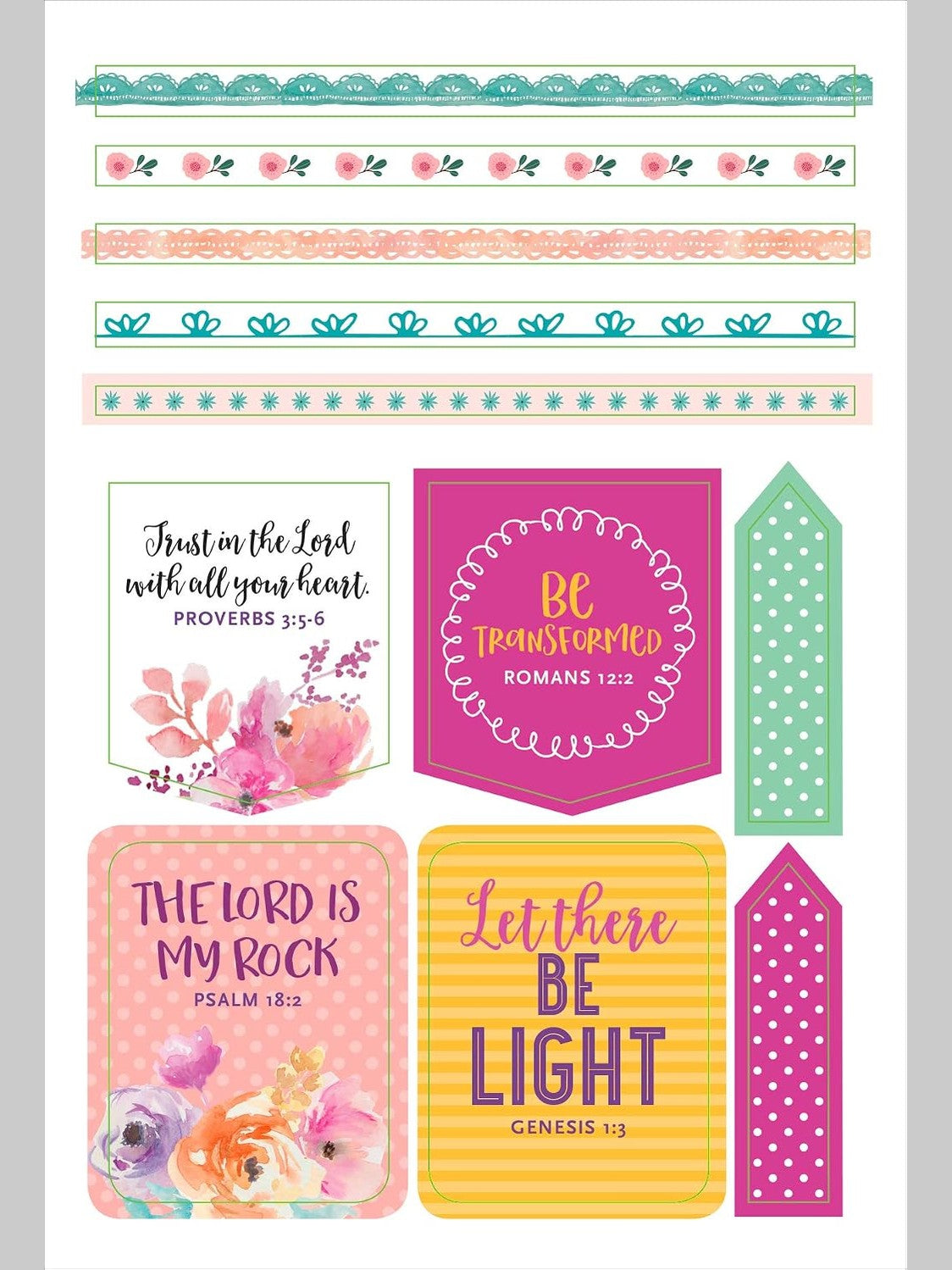 Sticker Faith Planner 150 pc 328724