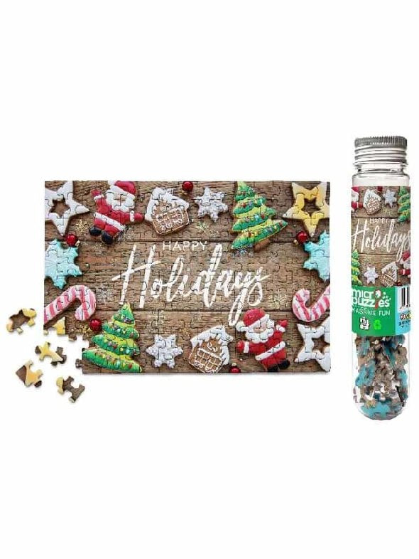 Puzzles Minis Fun Art Work - Christmas Country Christmas Holiday Cookies