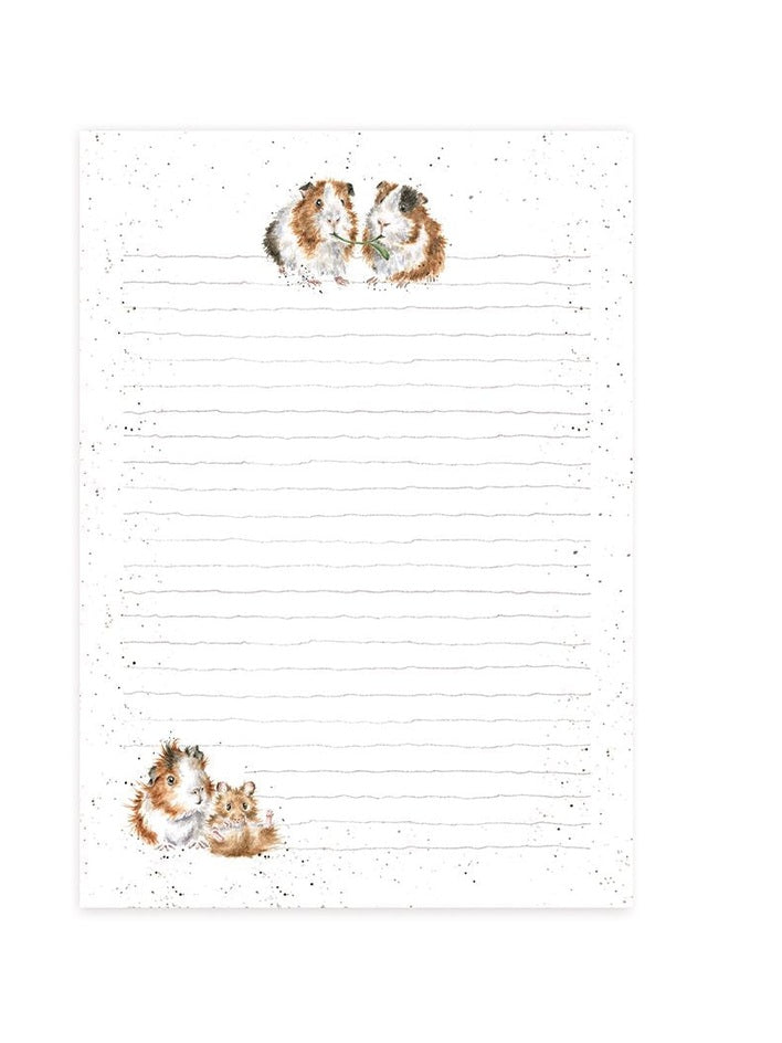 Note Pad - JP007 - Lettuce be Friends - Guinea Pigs