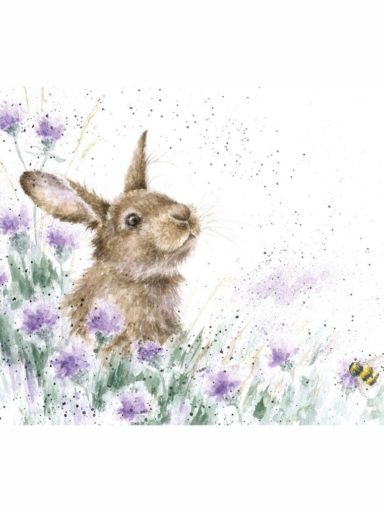 Card ACS100 Meadow Rabbit Blank Inside