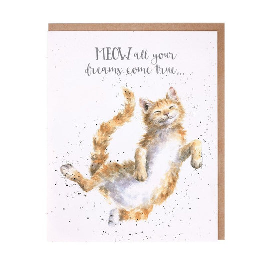 Card - AOC112 Meow All Your Dreams Come True - Cat 
