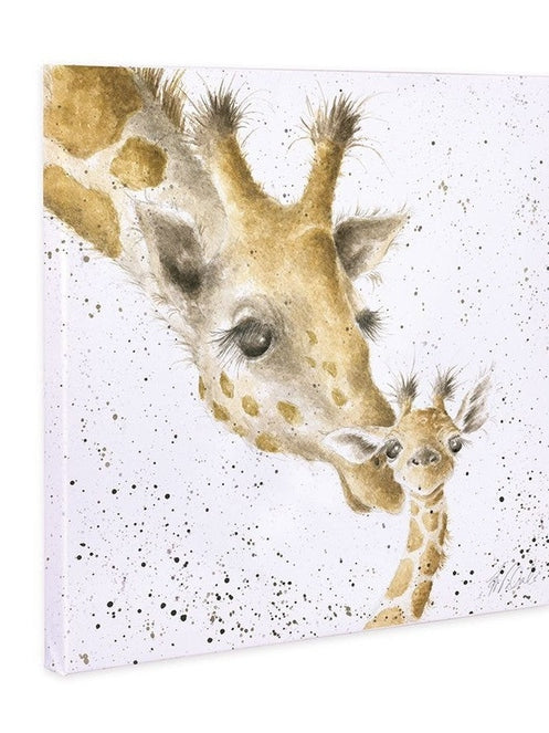 Canvas Art First Kiss Girraffe 8x8" Cans-z012