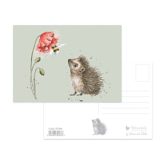 Postcard   PC004  Bust As A Bee /Hedgehog 