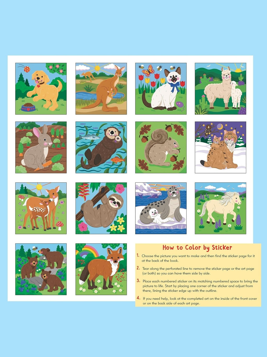 Color By Sticker Furry Friends 42119