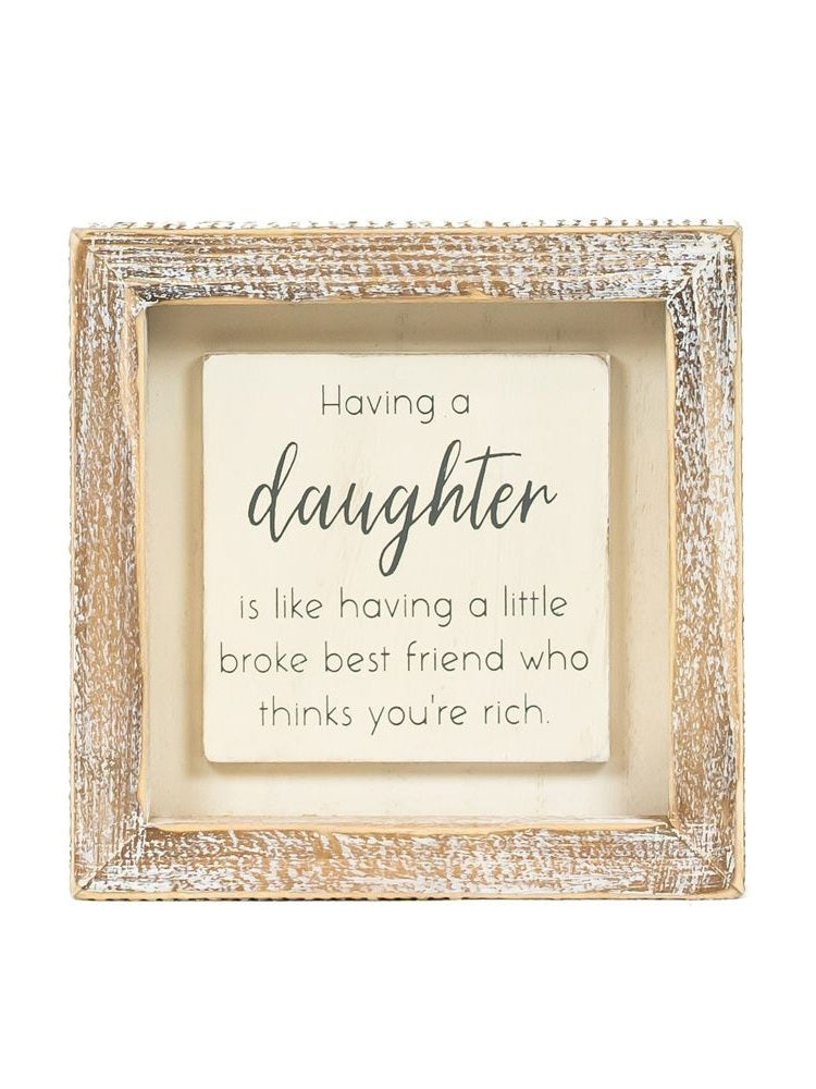 Wood Framed Picture Daughter 11939