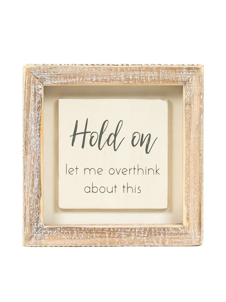 Wood Framed Picture Hold On 11948