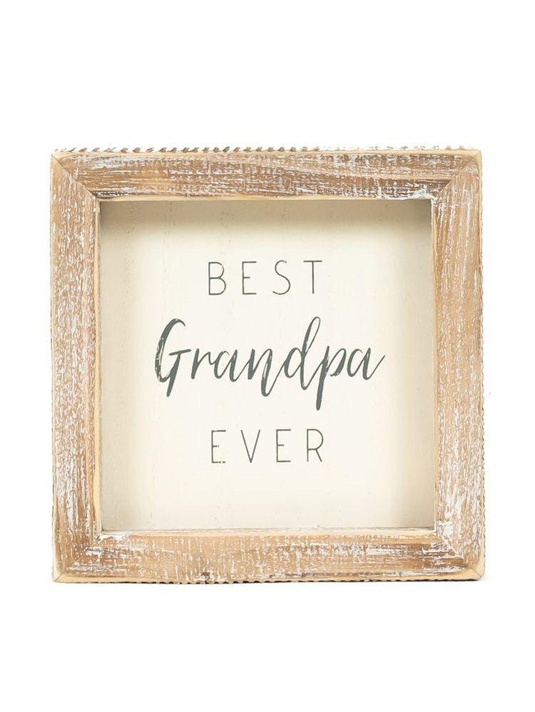 Wood Framed Picture Best Grandpa Ever 11954