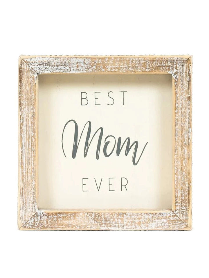 Wood Framed Picture Best Mom Ever 11957