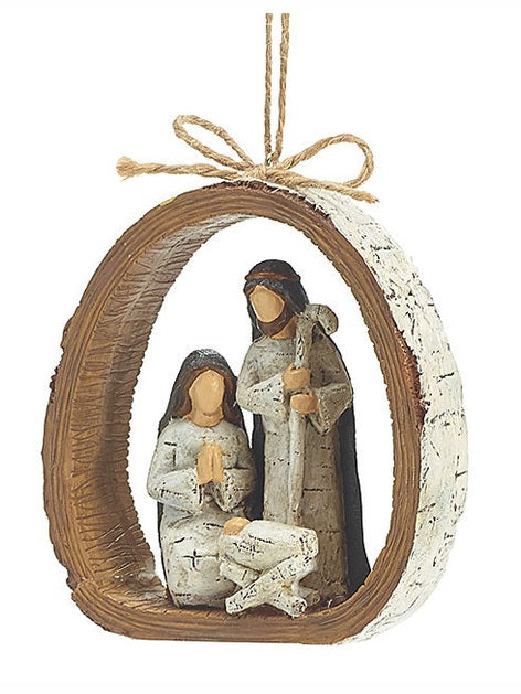Christmas Ornament Holy Family Nativity 3"x 6"9728076