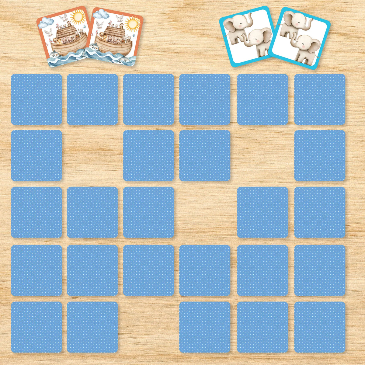 Card Game Memory Match Noah"s Ark 72pc 348449