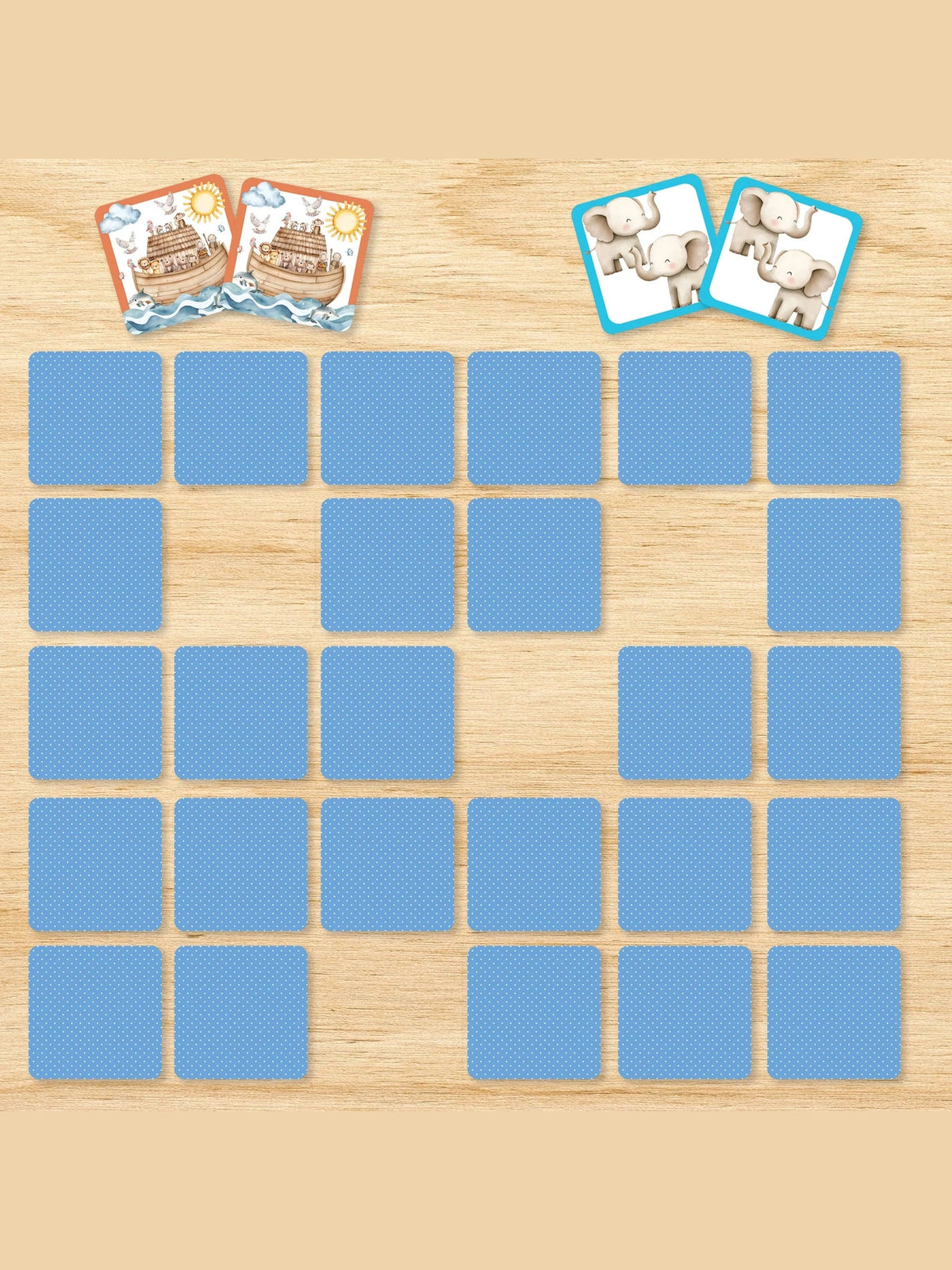 Card Game Memory Match Noah"s Ark 72pc 348449