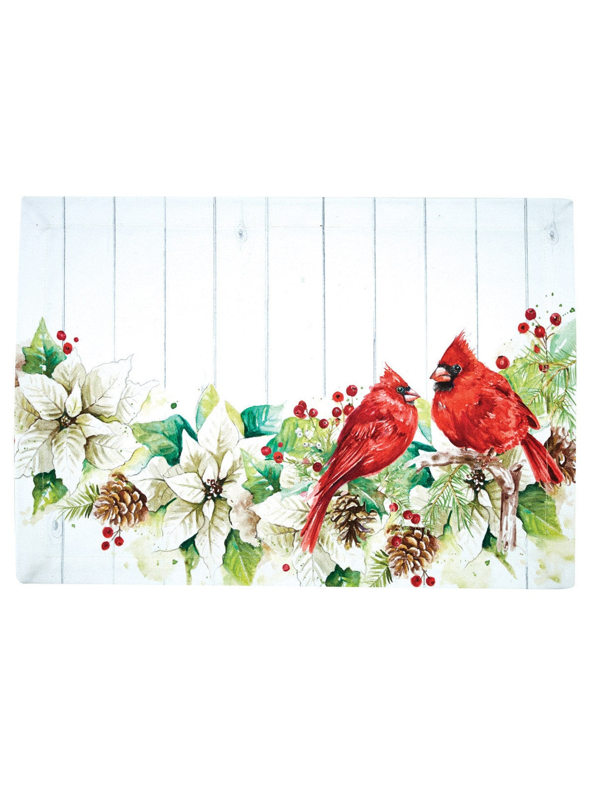 Cloth Placemat Poinsettia Pine 9945-010