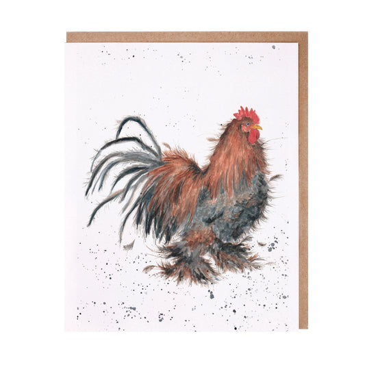 Card - ACS002 - Chicken - King of the coop - Blank Inside 
