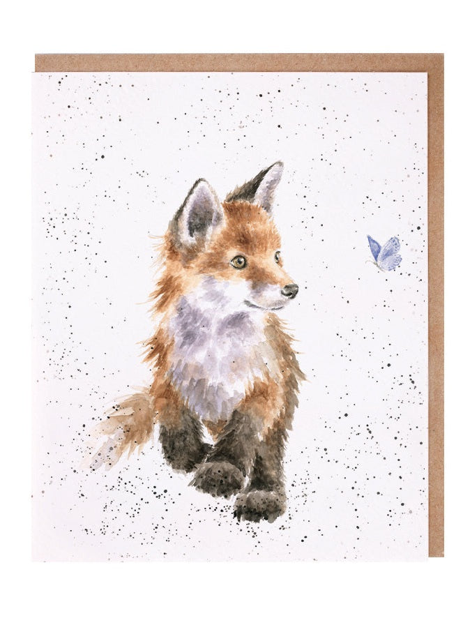 Card ACS120 Born to be Wild Fox Blank Inside