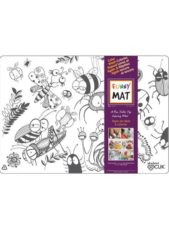 Coloring Mat Children's Bugs M0303