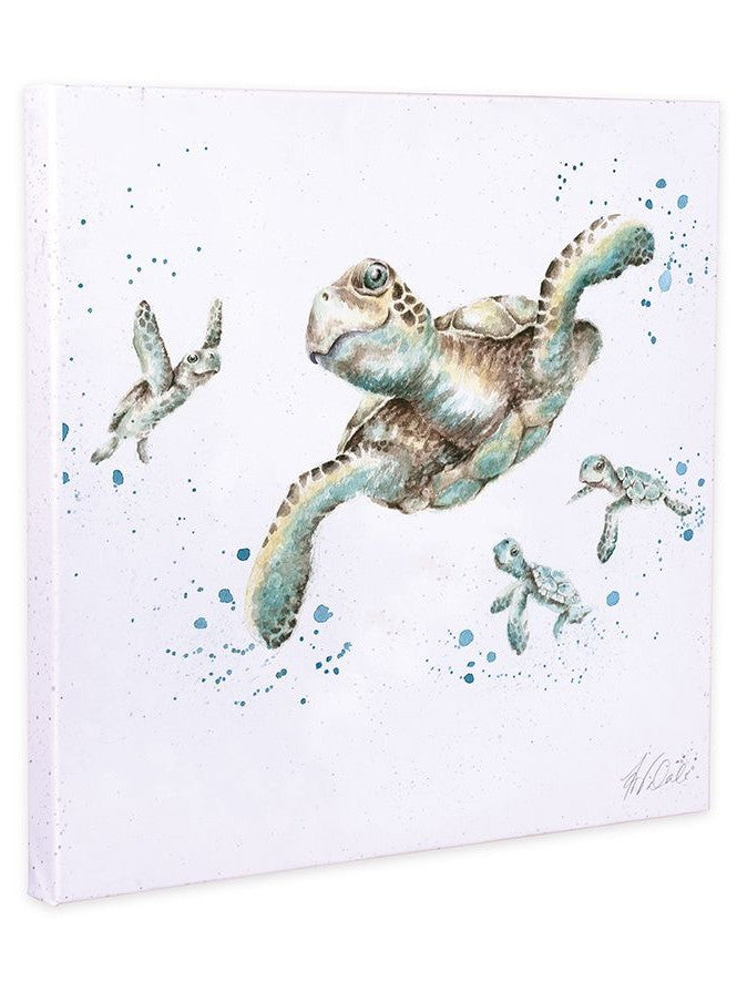 Wrendale Canvas Art Z028 Sea Turtle