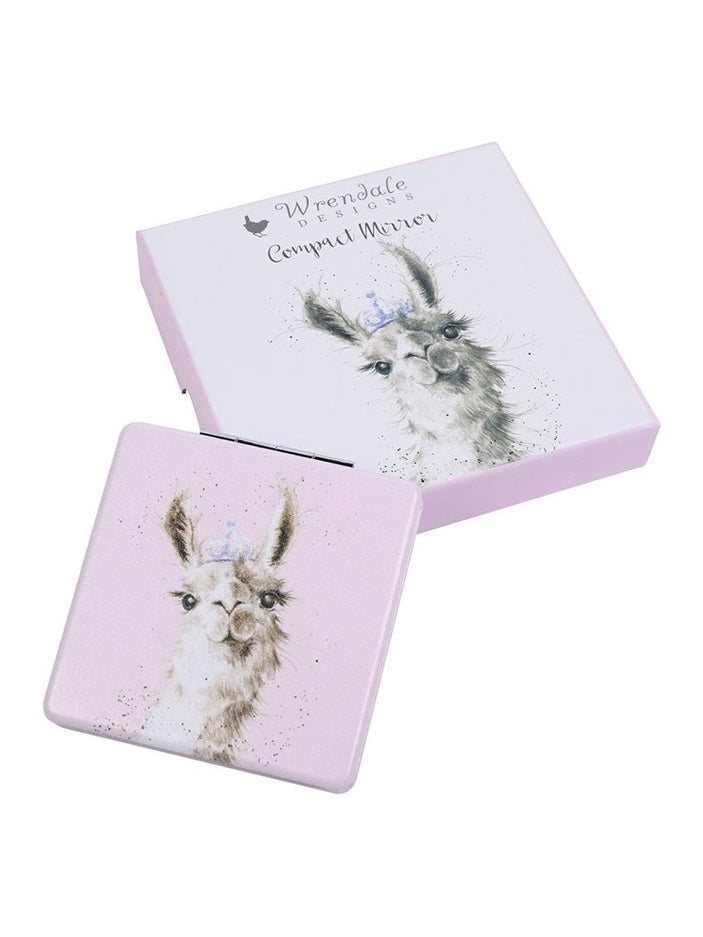 Compact Mirror - MR004 - Llama Queen