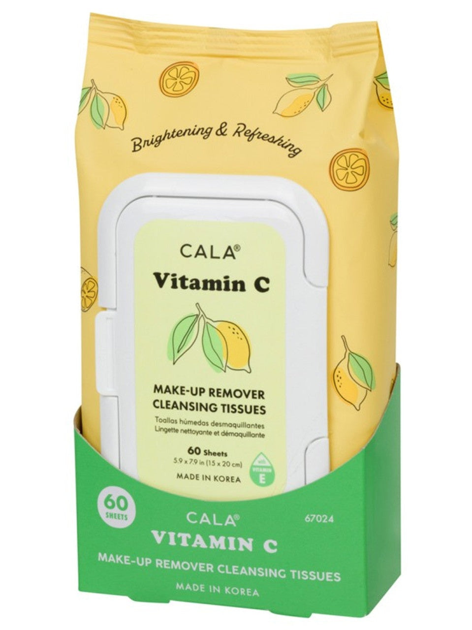 Tissues Vitamin C Make Up Remover Cleansing 60 Sheets 67024