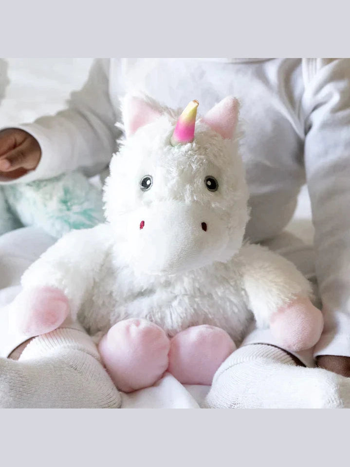 Warmies White Unicorn- Heatable Stuffed Animal