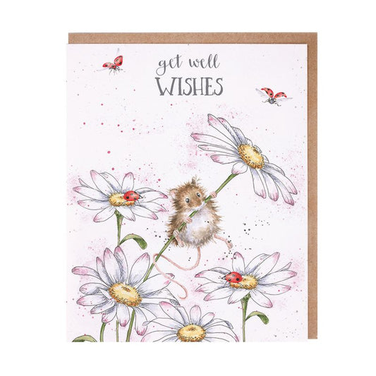 Card - AOC154 Get Well Wishes - Mouse 