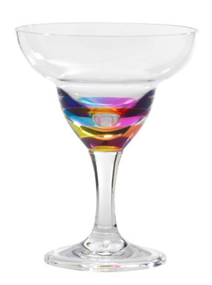 Acrylic Margarita Glass Rainbow 11 oz 21740