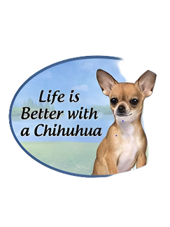 Car Magnet Chihuahua Tan Dog 1001-10