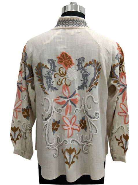 Jacket Beige Open Front AAh6059