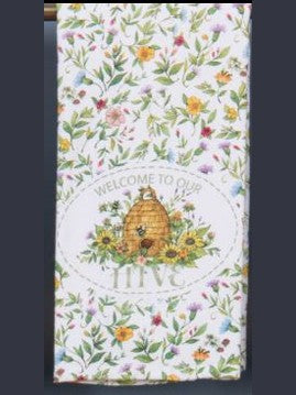 Tea Towel Bee Floral Dual Purpose Terry R8419