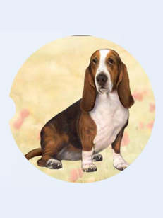 Car Coaster Basset Dog 233-2