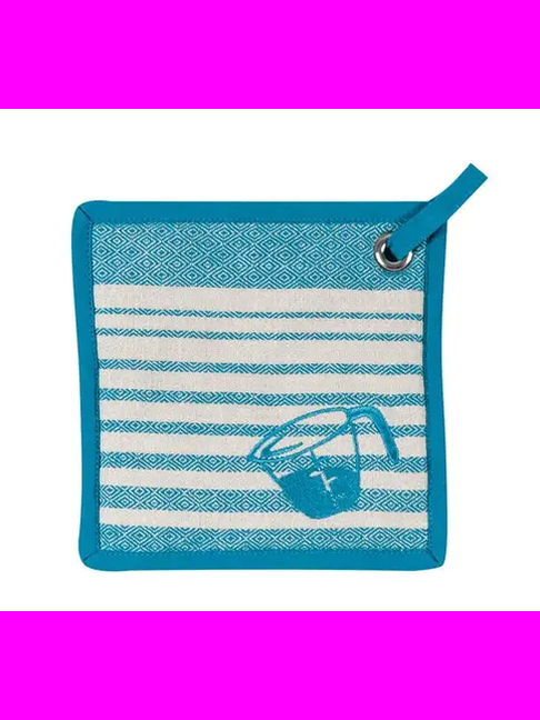 Pot Holder Teal 8x8" R3212