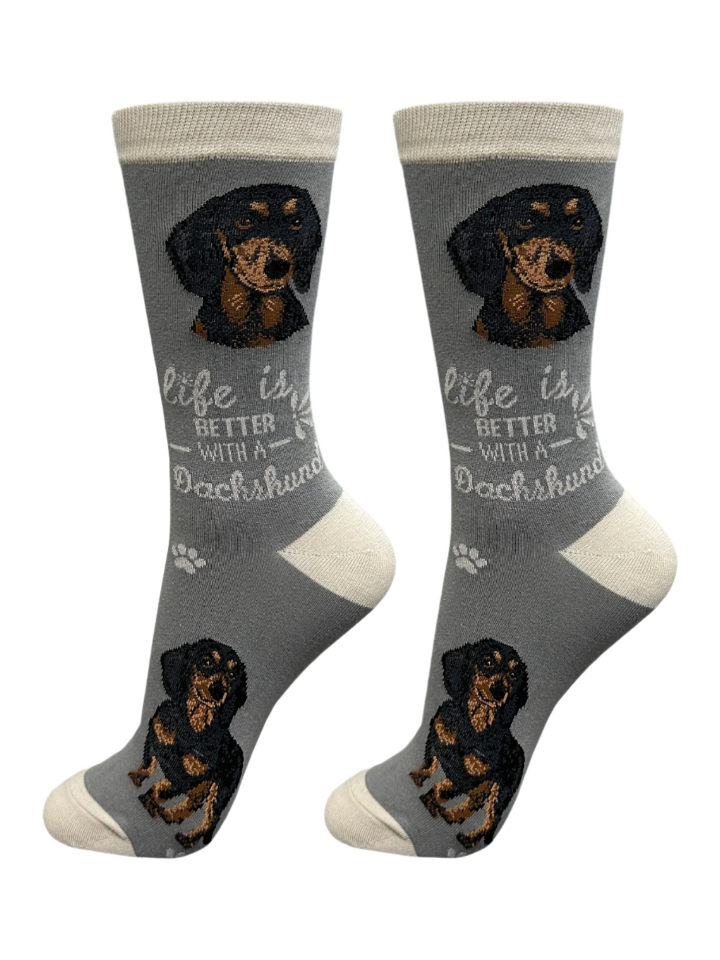 Socks Dachshund Dog Black 840-14