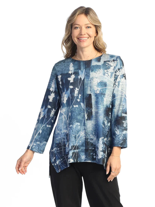 Fb8-1975 Side Slit Tunic - Mariposa