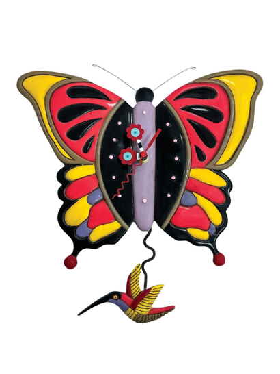Wall Clock - Flutterby Butterfly - P2154