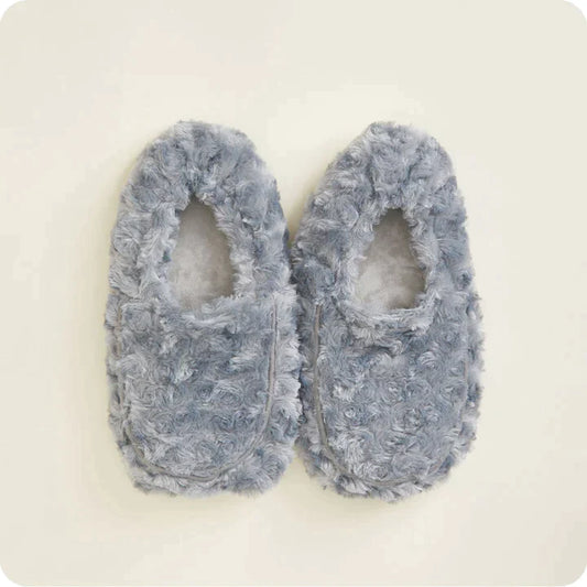 Slippers - Curly Grey- Microwavable 