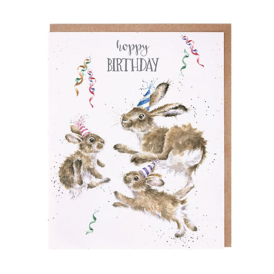 Card -  AOC167 - Hoppy Birthday Bunny 