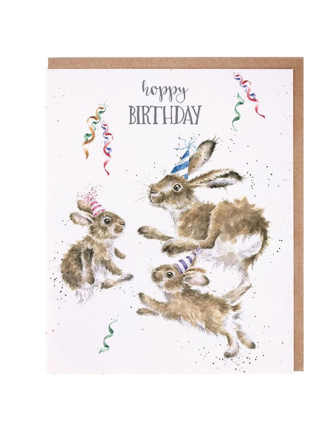 Card - AOC167 - Hoppy Birthday Bunny