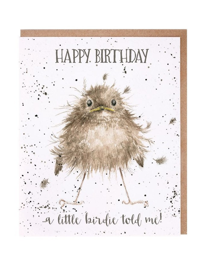 Card AOC001 Little Wren Happy Birthday
