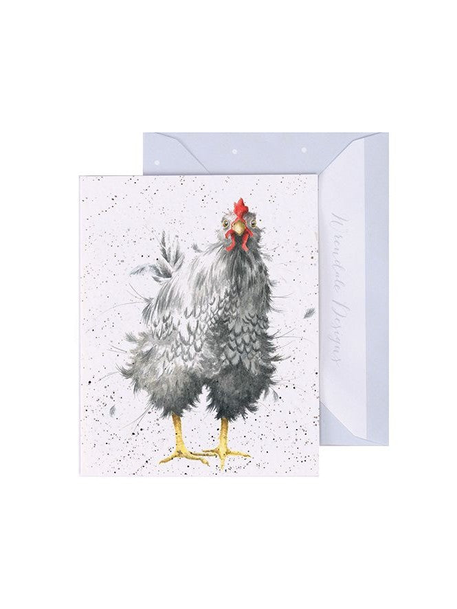 Gift Enclosure Card GE046 Curious Hen Chicken