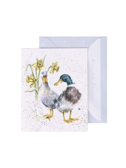 Gift Enclosure Card -GE048 - 'Ducks and Daffs'