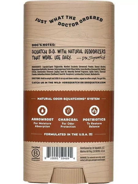 Deodorant Wood Barrel Bourbon Aluminum Free 2.65 oz Wh-Deo-Wbb-02