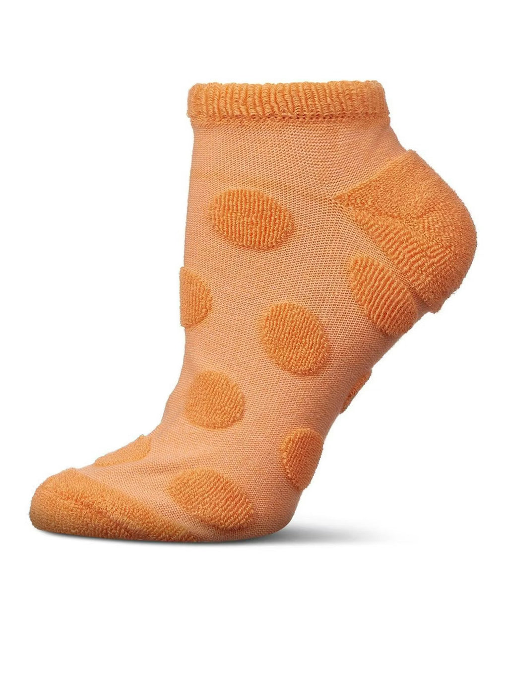 Women's Sock Salmon Buff Terry Dot Low Cut 9-11 Mlf08959